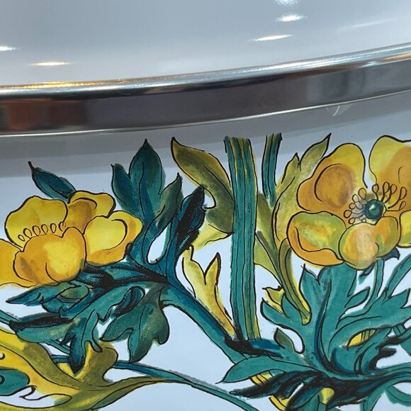 Vintage Villeroy & Boch 5 Qt Enamel Stew Pot with Lid - Picture 7 of 16